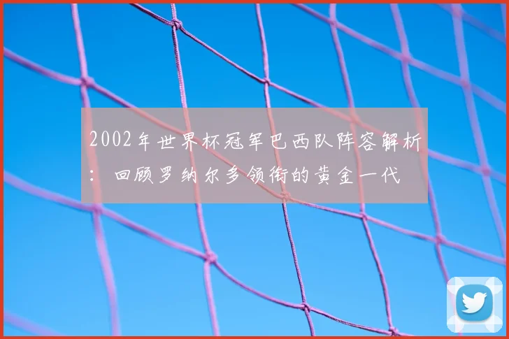 2002年世界杯冠军巴西队阵容解析：回顾罗纳尔多领衔的黄金一代