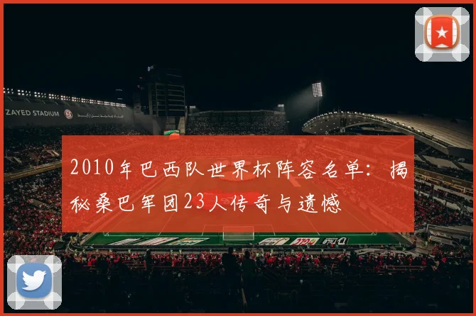 2010年巴西队世界杯阵容名单：揭秘桑巴军团23人传奇与遗憾